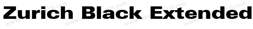 Zurich Black Extended字体转换